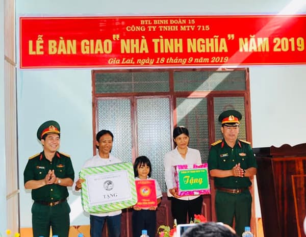 Binh đoàn 15: Khánh thành và bàn giao 3 ngôi nhà tặng các hộ gia đình khó khăn