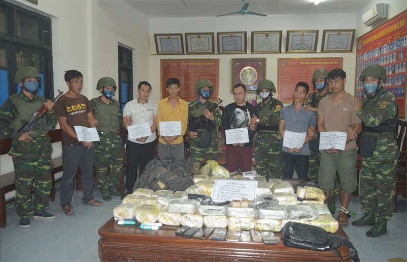BĐBP Hà Tĩnh triệt phá đường dây ma túy xuyên quốc gia thu nhiều ma túy và vũ khí nóng