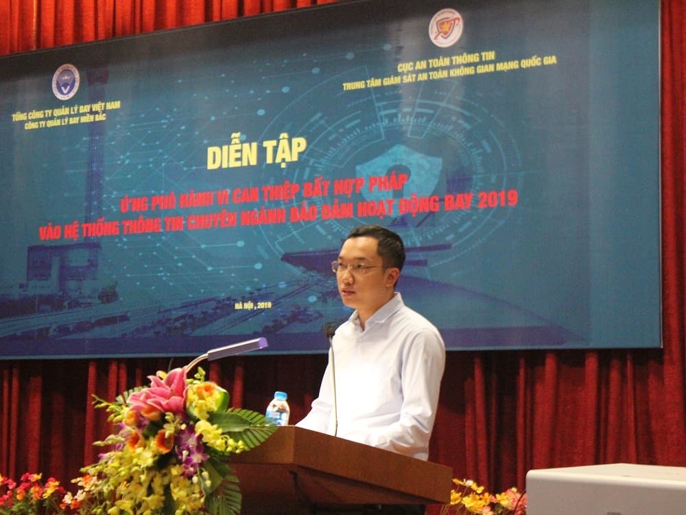Diễn tập ứng phó hành vi can thiệp bất hợp pháp vào hệ thống bay