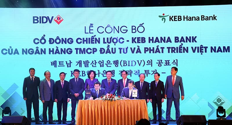 KEB Hana Bank chính thức trở thành cổ đông chiến lược nước ngoài của BIDV