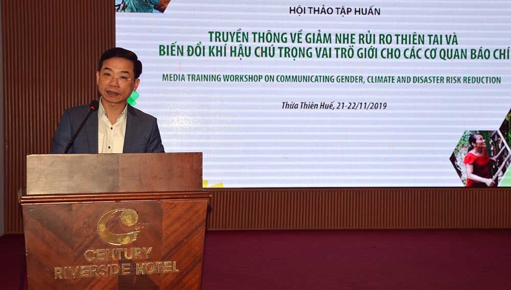 Nâng cao năng lực cho các cơ quan báo chí về phòng, chống thiên tai và bình đẳng giới