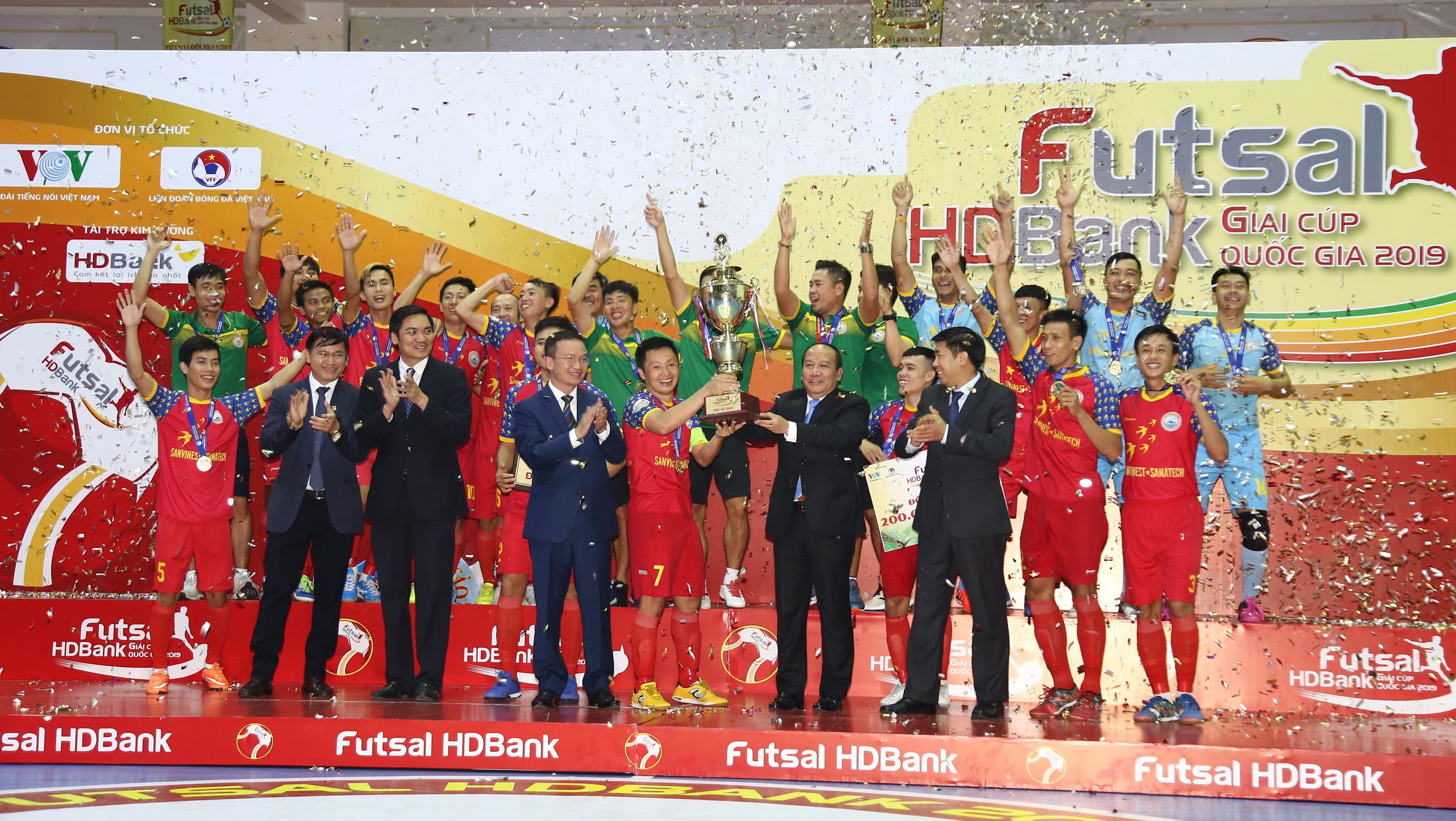 Sanvinest Sanatech Khánh Hòa vô địch Giải Futsal HDBank Cúp Quốc gia 2019