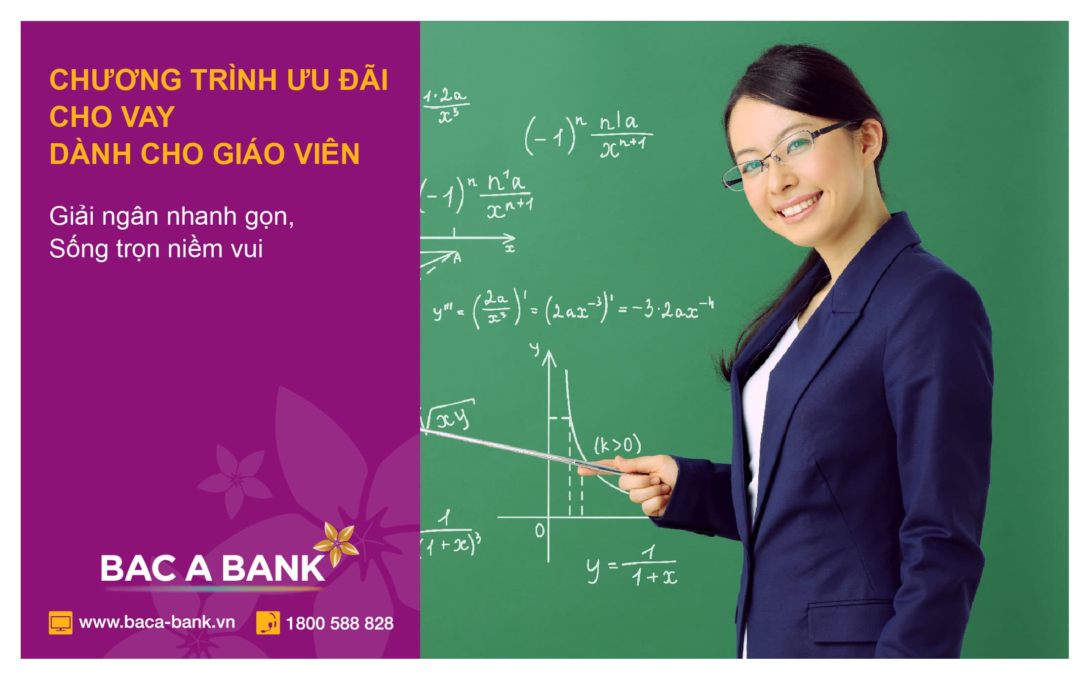 Gói cho vay ưu đãi dành cho giáo viên từ BAC A BANK