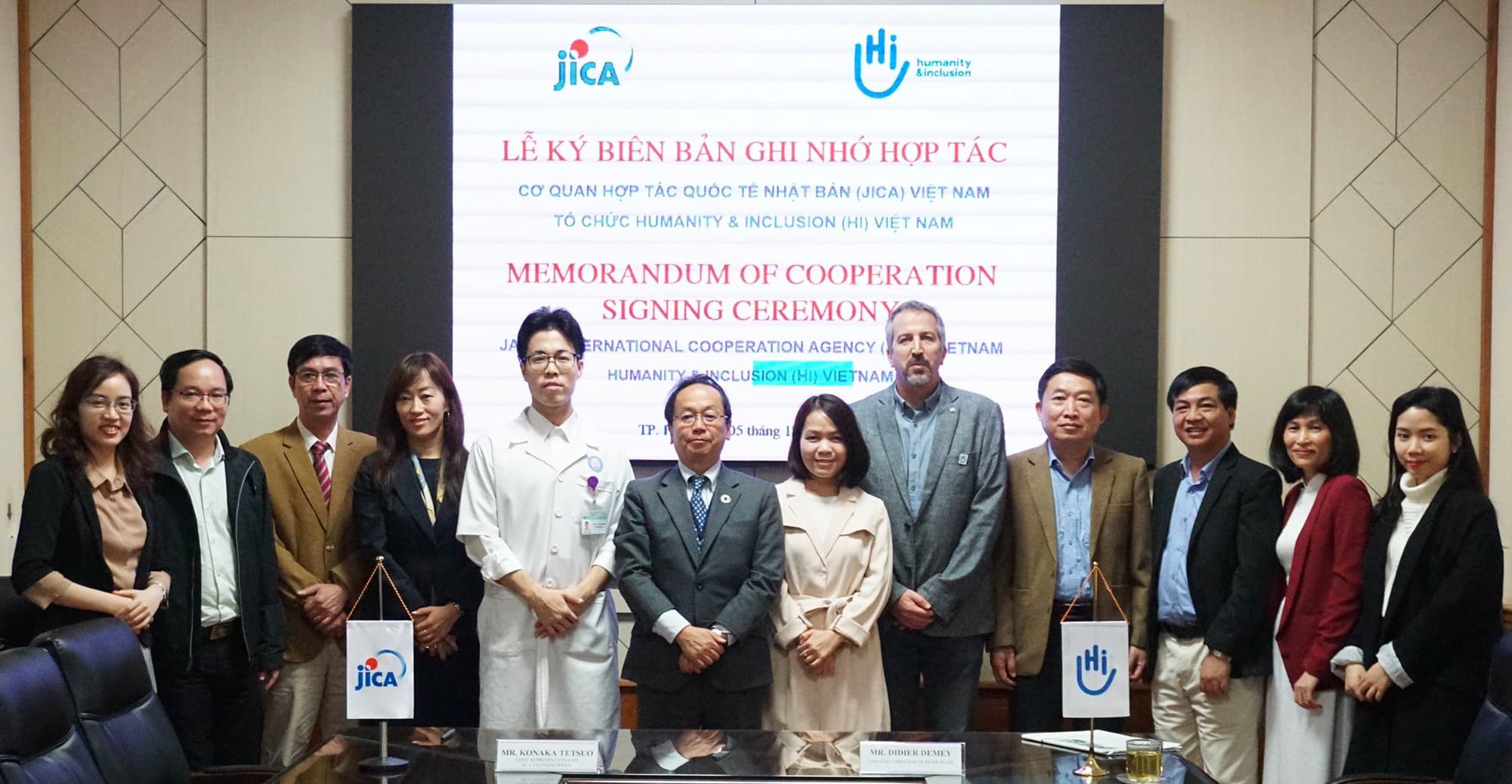 JICA và HI ký biên bản hợp tác tăng cường chất lượng dịch vụ phục hồi chức năng