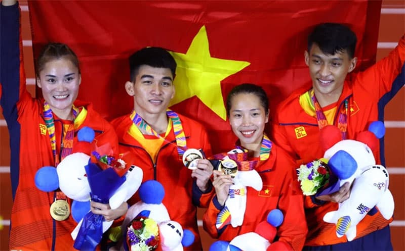 Việt Nam đứng vị trí thứ 3 Bảng tổng sắp