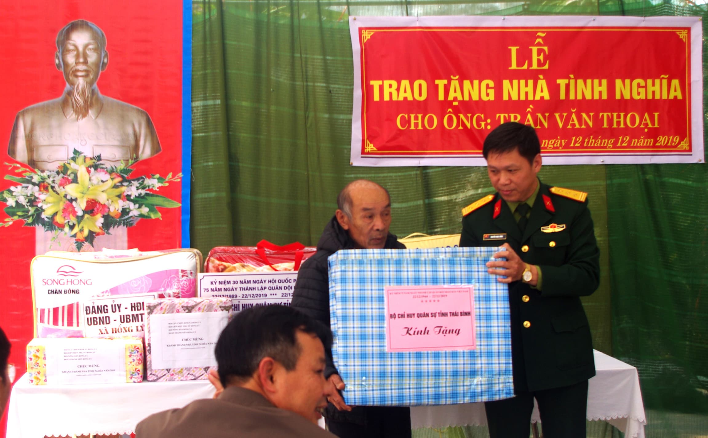 Bộ CHQS tỉnh Thái Bình bàn giao nhà tình nghĩa tặng đối tượng chính sách