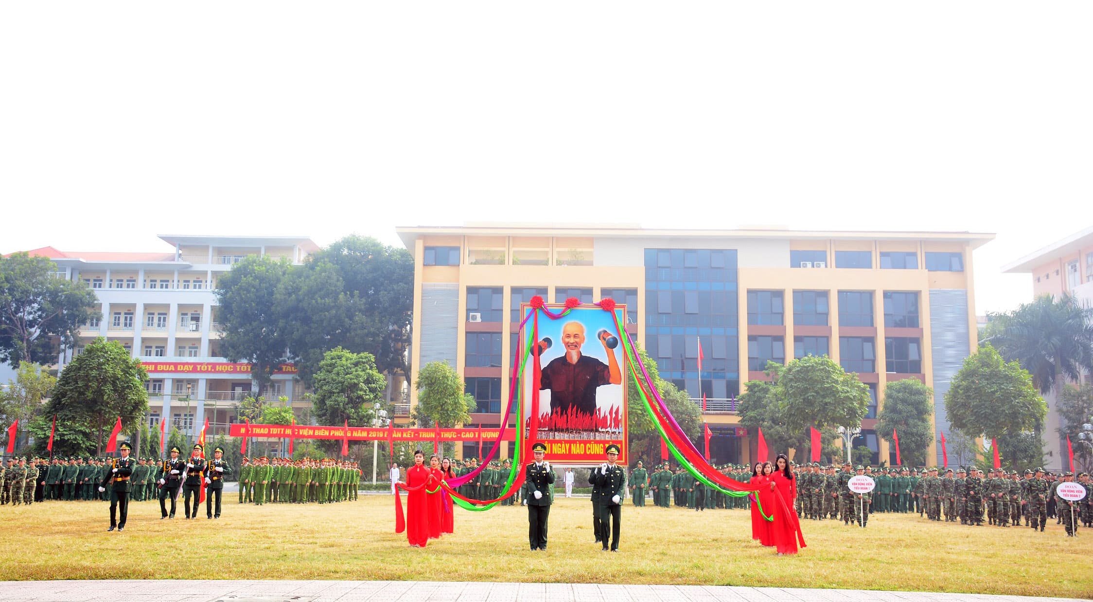 Gần 550 VĐV tranh tài ở Hội thi, hội thao TDTT Học viện Biên phòng 2019