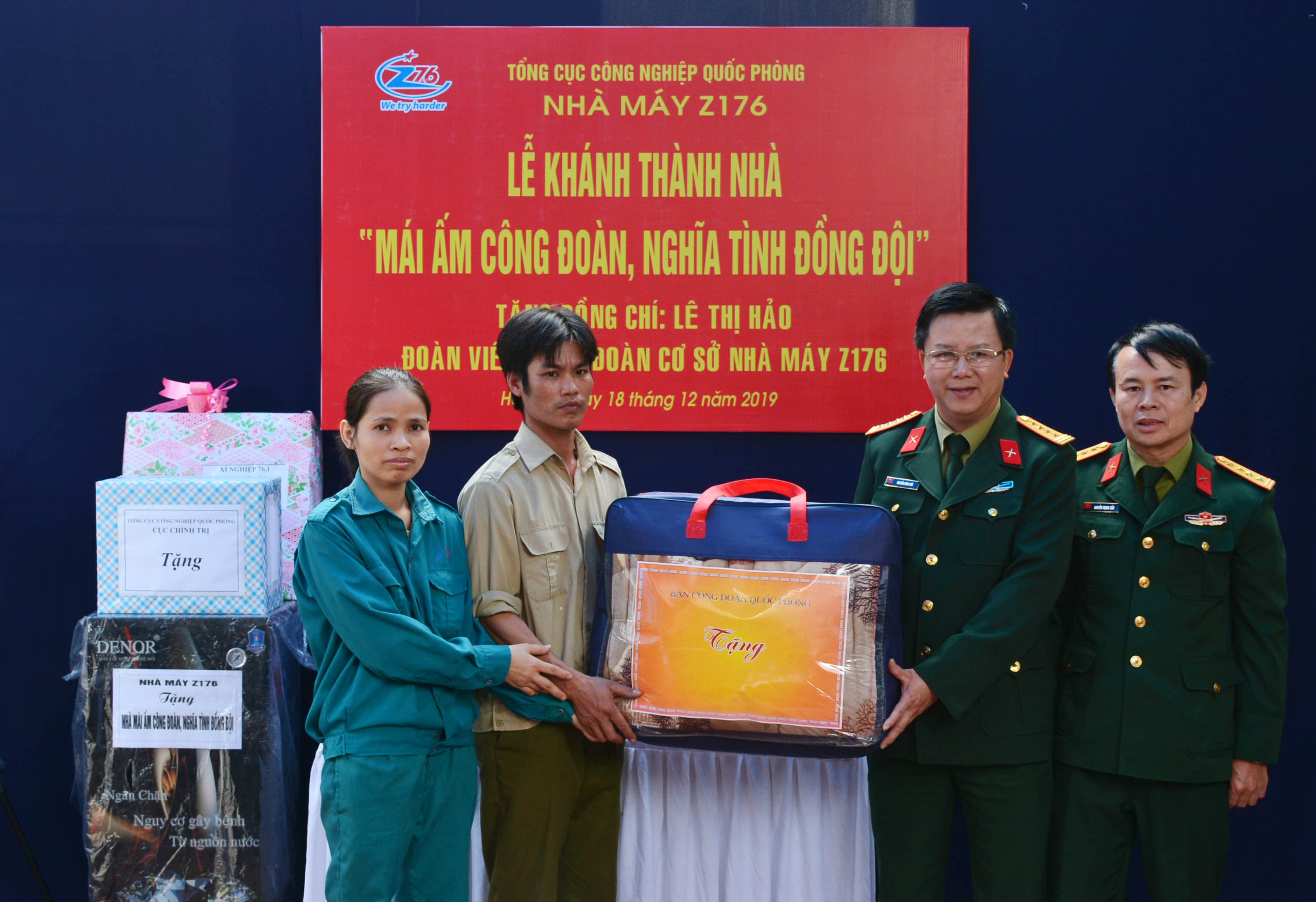 Nhà máy Z176 khánh thành, bàn giao nhà “Mái ấm công đoàn, nghĩa tình đồng đội” và "Nhà đồng đội"