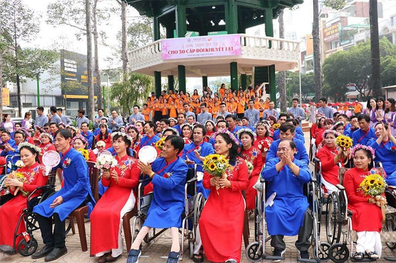 50 đôi khuyết tật tham gia Lễ Hằng thuận tập thể năm 2019