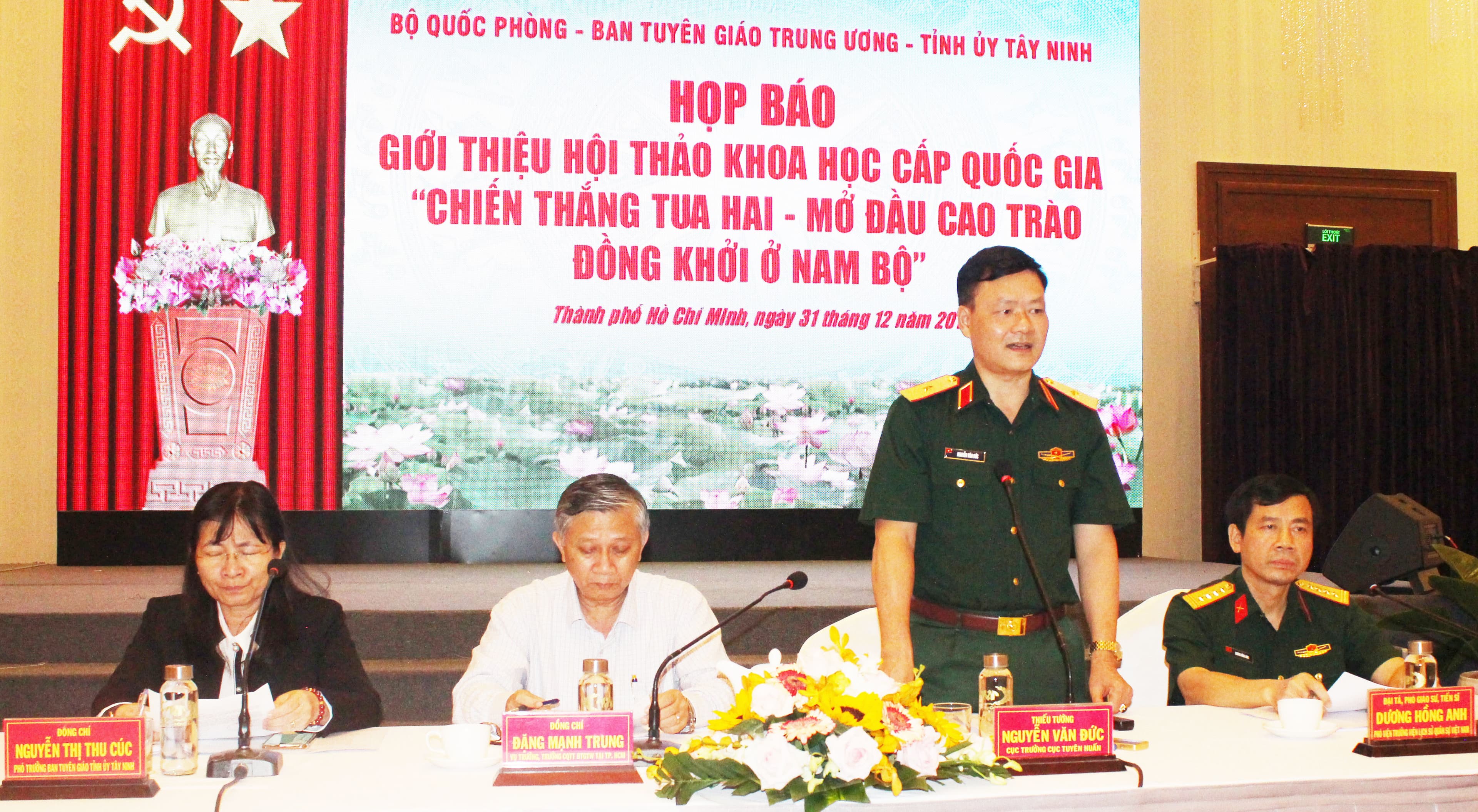Họp báo về hội thảo khoa học kỷ niệm 60 năm “Chiến thắng Tua Hai - mở đầu cao trào đồng khởi ở Nam Bộ”