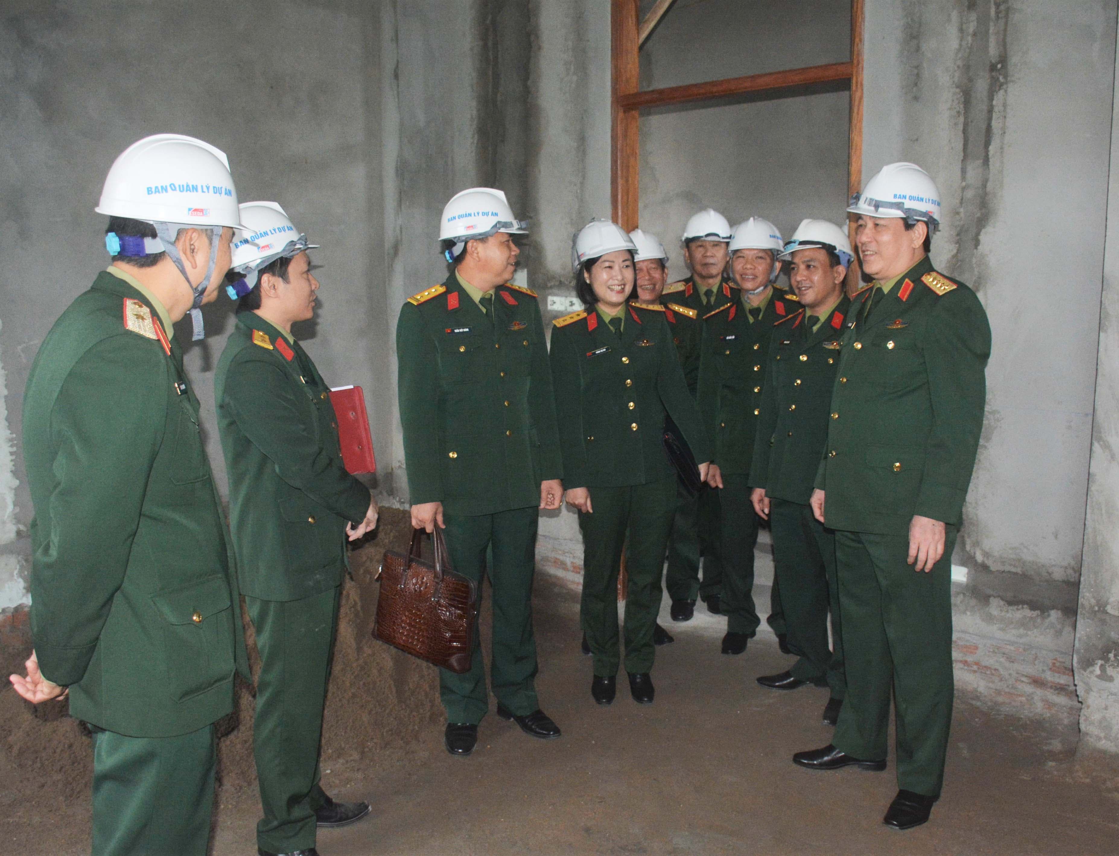 Đại tướng Lương Cường kiểm tra tiến độ sửa chữa, xây dựng trụ sở làm việc của 3 cơ quan thuộc Tổng cục Chính trị