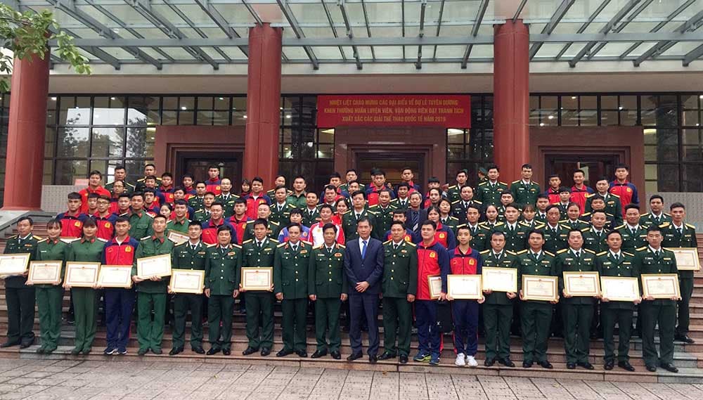 Tuyên dương, khen thưởng huấn luyện viên, vận động viên quân đội đạt thành tích xuất sắc tại các giải thể thao quốc tế năm 2019