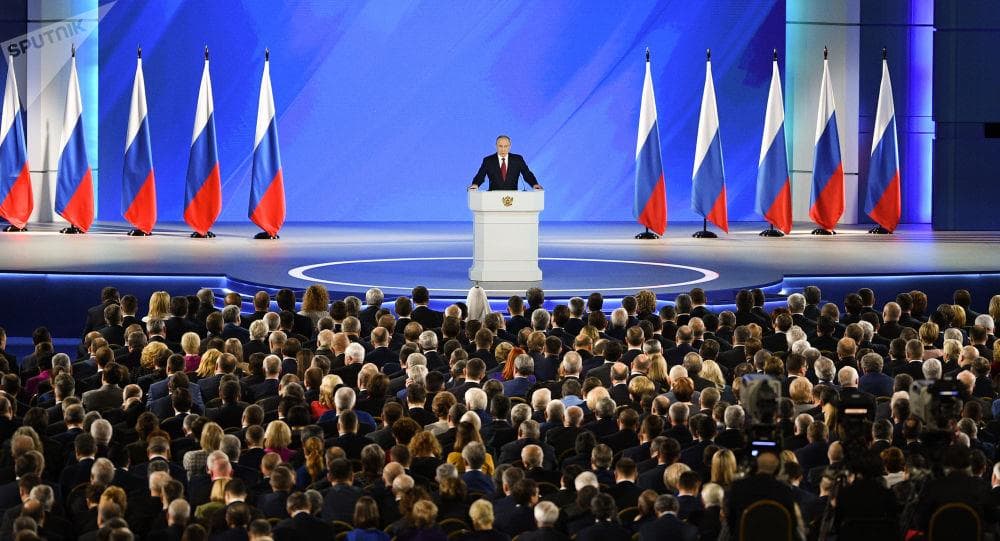 Tổng thống Nga V.Putin đọc Thông điệp Liên bang năm 2020