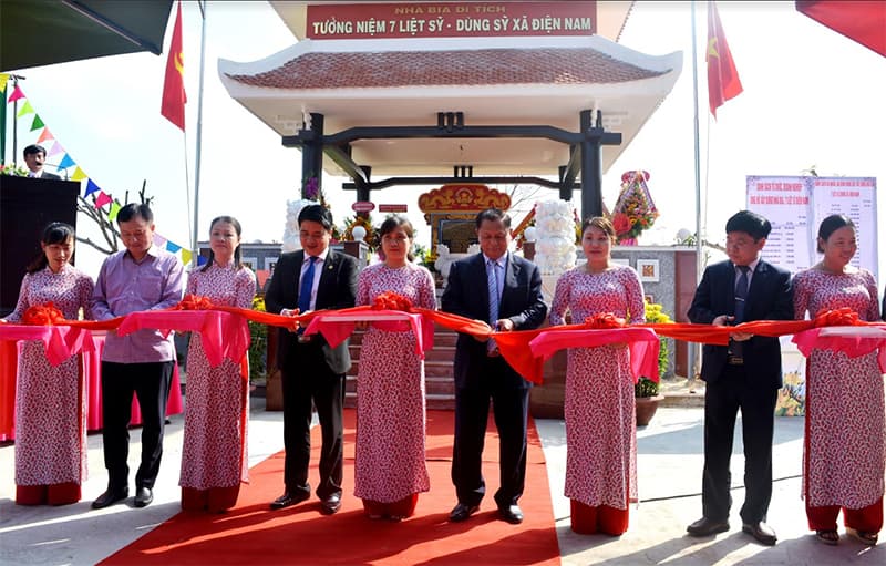 Khánh thành di tích cấp tỉnh “Tưởng niệm 7 Liệt sĩ - Dũng sĩ xã Điện Nam”