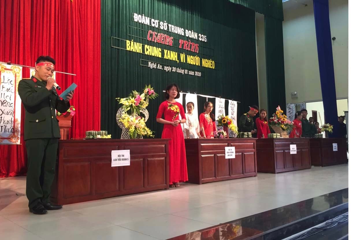 Trung đoàn 335 (Sư đoàn 324) tổ chức Hội thi “Bánh chưng xanh - Vì người nghèo”
