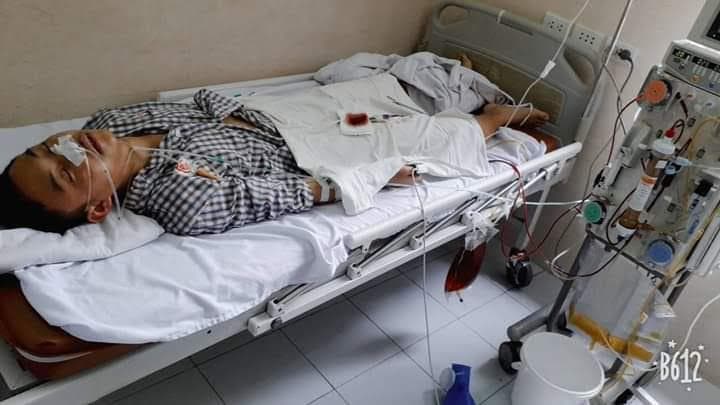 Tính mạng của Binh nhất Nguyễn Duy Khương đang rất nguy kịch