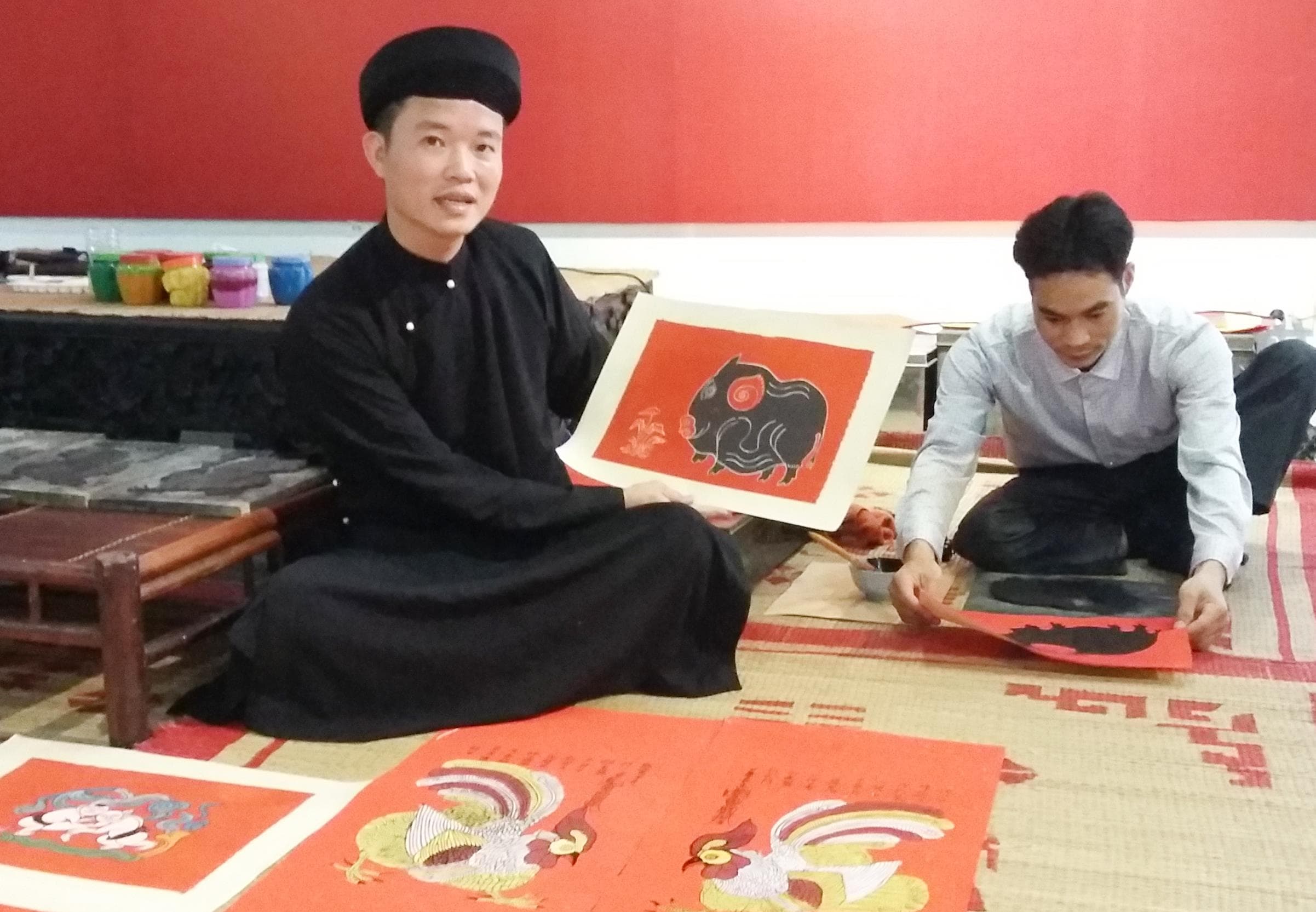 Tranh Kim Hoàng gọi mùa xuân đến