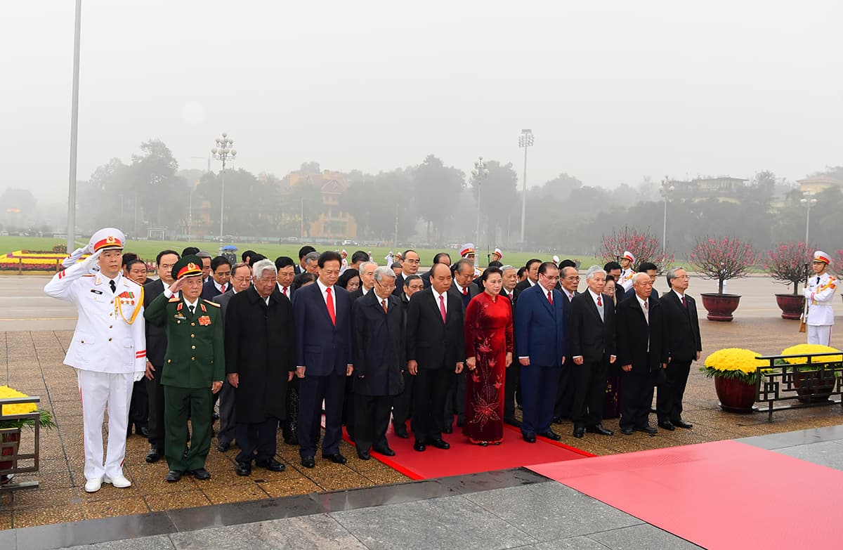 Lãnh đạo Đảng, Nhà nước vào Lăng viếng Chủ tịch Hồ Chí Minh