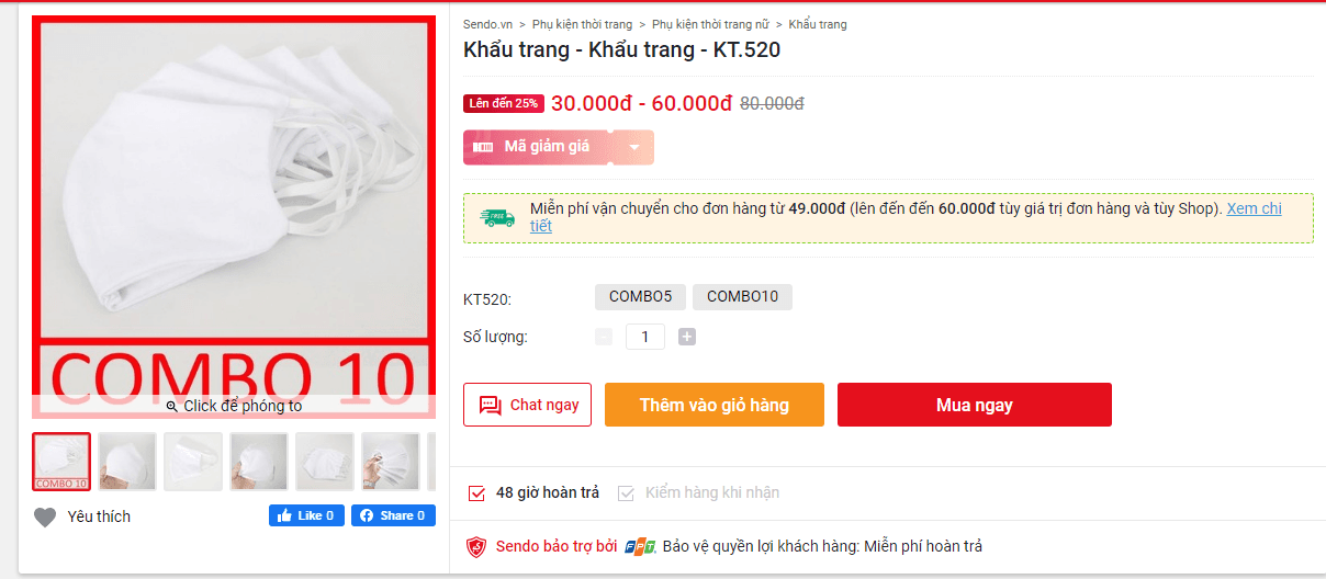 Hơn 21.000 sản phẩm phòng dịch Covid-19 trên một số sàn thương mại điện tử bị xử phạt