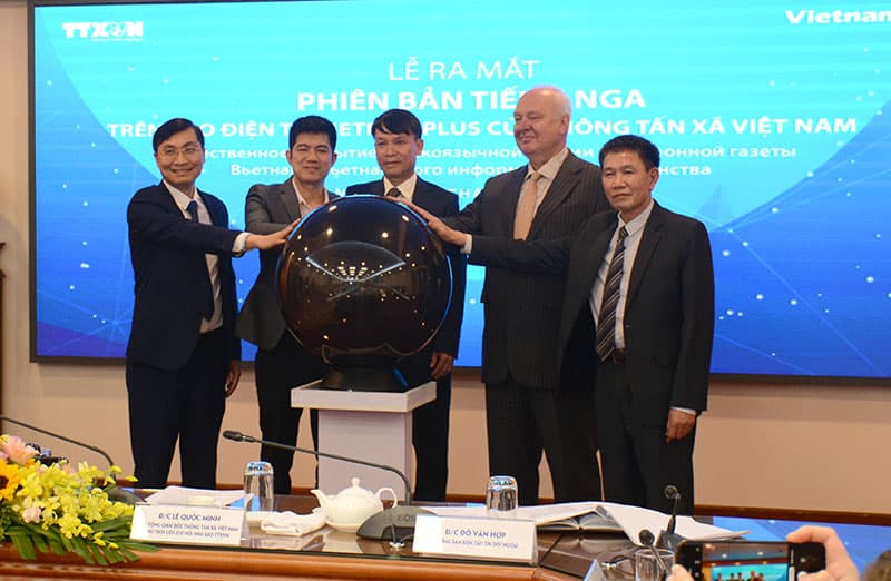 Báo Điện tử VietnamPlus chính thức ra mắt phiên bản tiếng Nga