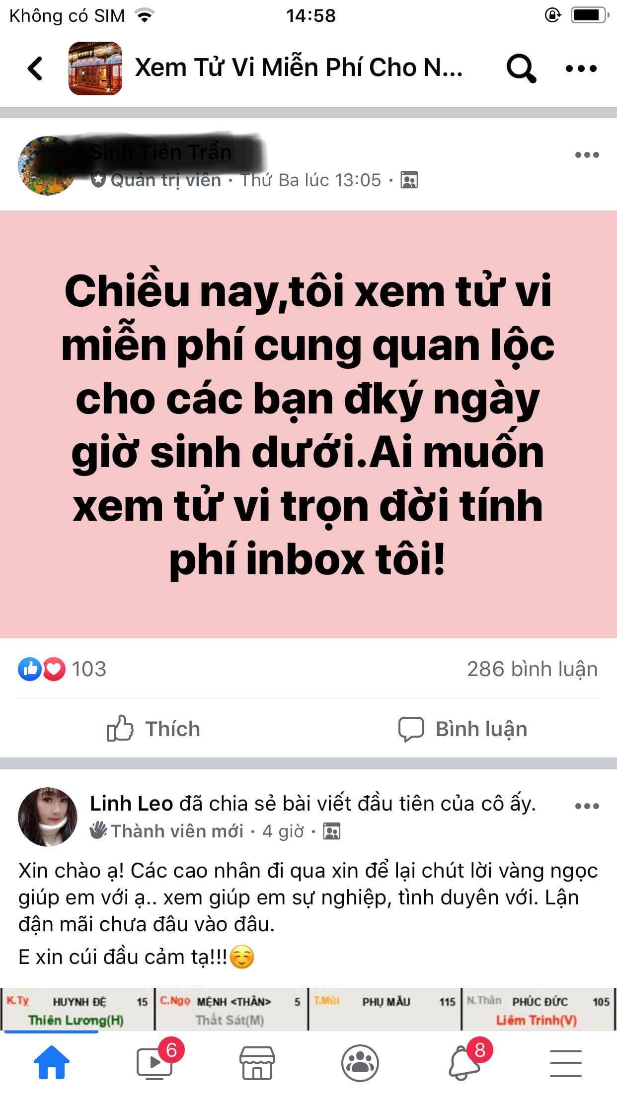 Cẩn thận với chiêu trò xem bói online miễn phí