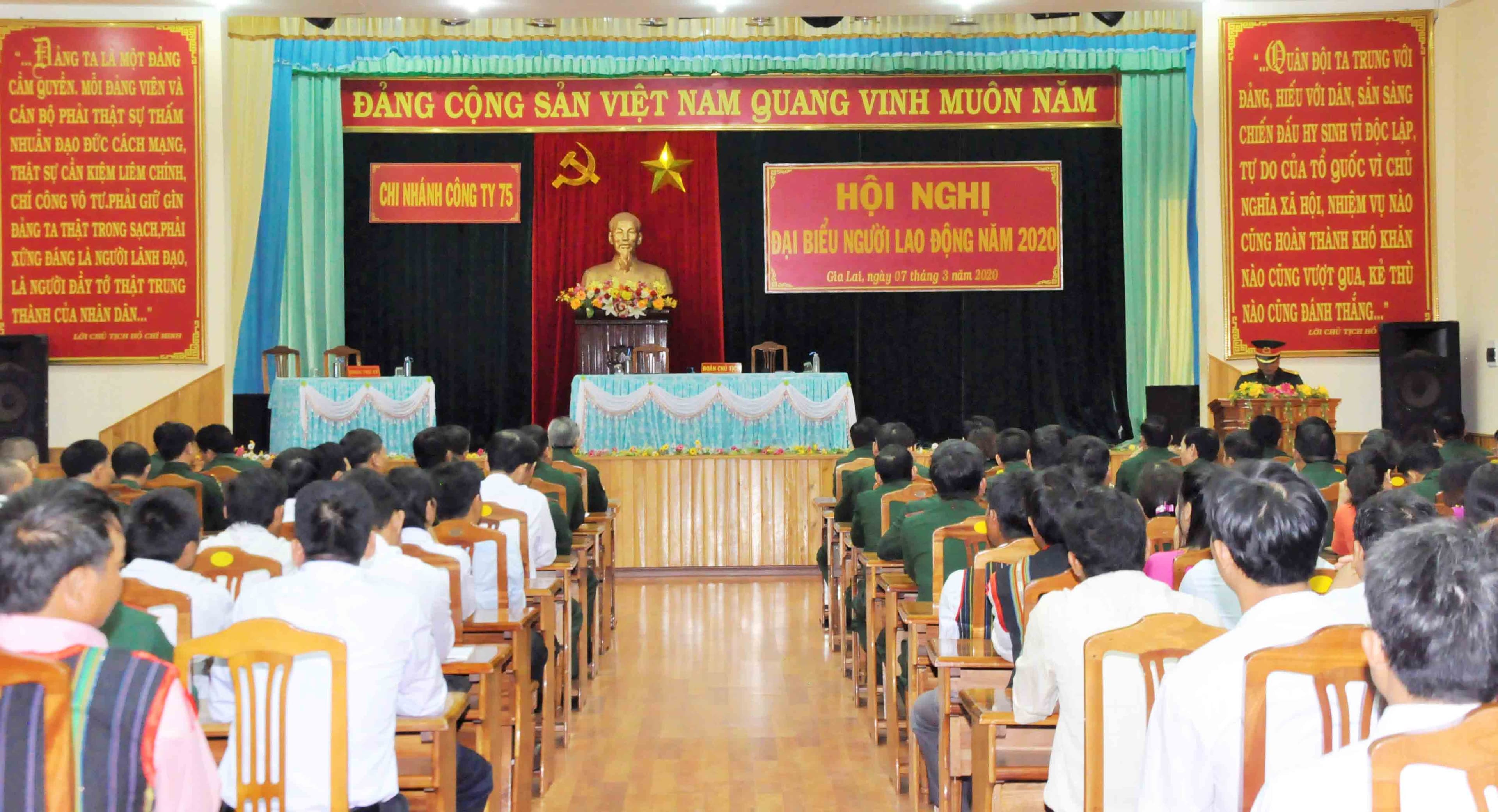 Công ty 75- Binh đoàn 15 tổ chức hội nghị đại biểu người lao động năm 2020
