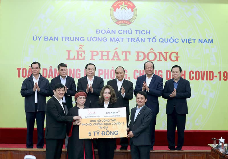 BAC A BANK ủng hộ 5 tỷ đồng góp sức phòng chống dịch Covid-19