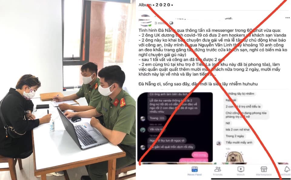 Công an TP Đà Nẵng xử lý người đăng tin sai sự thật liên quan đến 2 du khách người Anh dương tính Covid-19