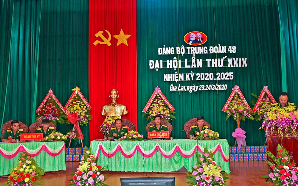 Đảng bộ Trung đoàn Bộ binh Cơ giới 48 khai mạc Đại hội đại biểu lần thứ XXIX