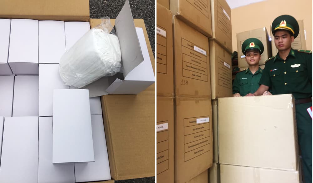 Thu giữ 207.000 khẩu trang không nhãn mác