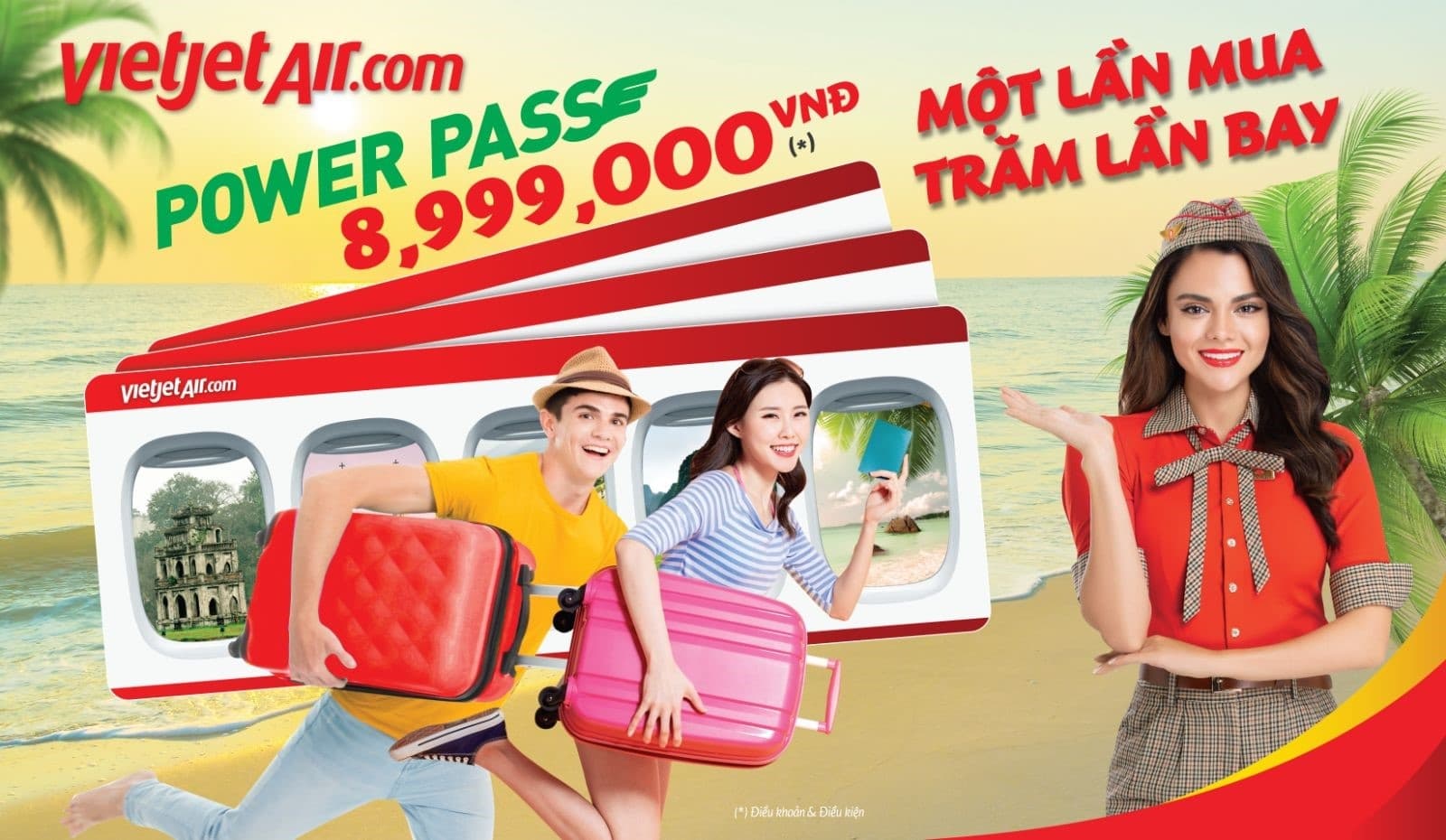 Vietjet ra mắt thẻ bay “POWER PASS” cho phép bay không giới hạn