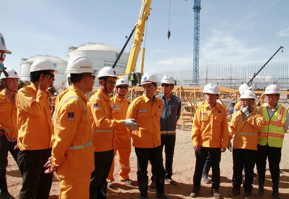 Tổng Giám đốc PV Gas kiểm tra và triển khai công tác trên công trường dự án trọng điểm