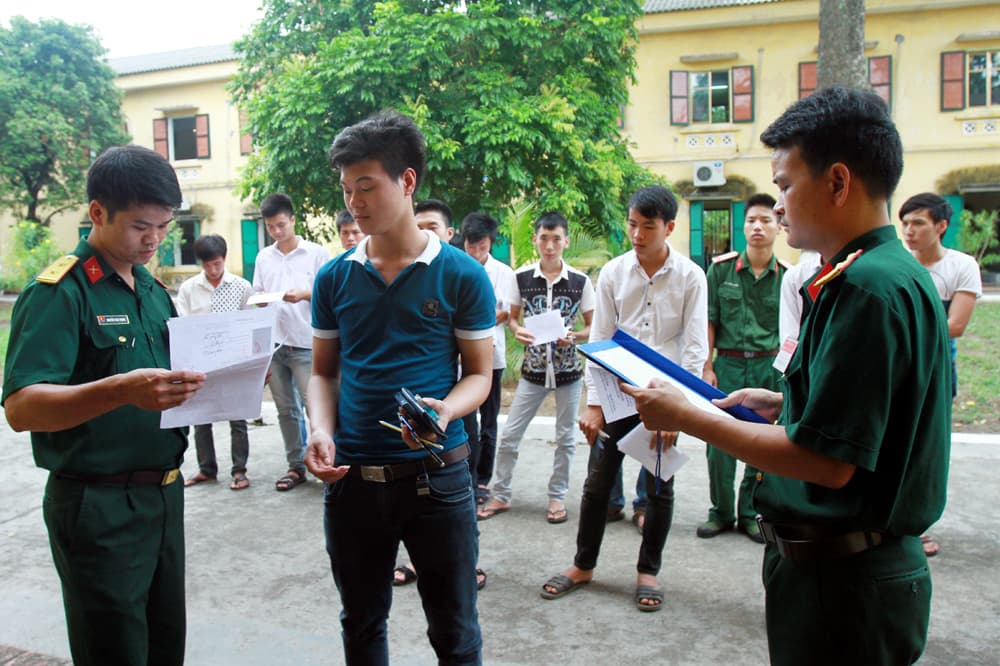 Các trường quân đội đều xét tuyển từ kết quả thi trung học phổ thông