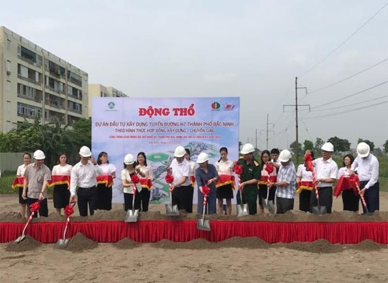 Động thổ Dự án xây dựng tuyến đường H2 tại thành phố Bắc Ninh