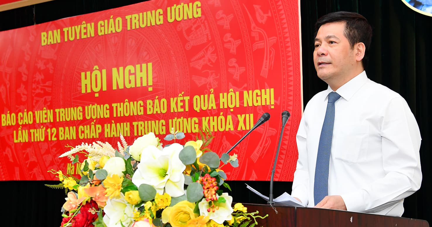 Thông báo những nội dung quan trọng của Hội nghị lần thứ 12 Ban chấp hành Trung ương