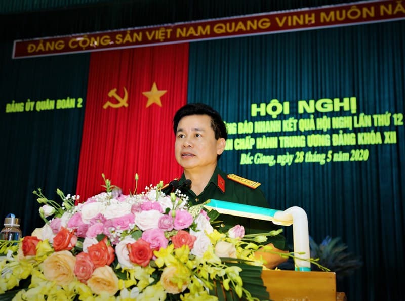 Quân đoàn 2 thông báo nhanh kết quả Hội nghị Trung ương lần thứ 12