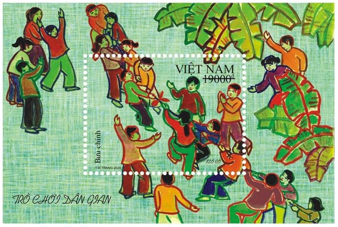 Phát hành bộ tem “Trò chơi dân gian”