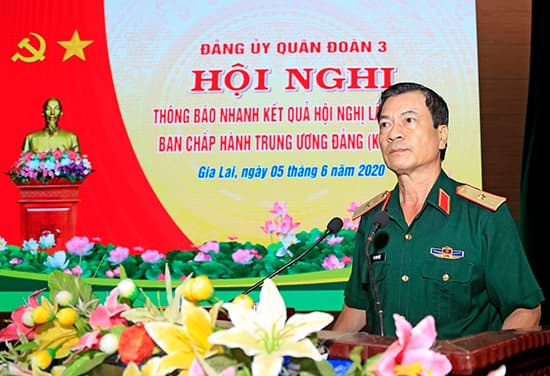 Đảng ủy Quân đoàn 3 thông báo nhanh kết quả Hội nghị lần thứ 12, Ban Chấp hành Trung ương Đảng khóa XII