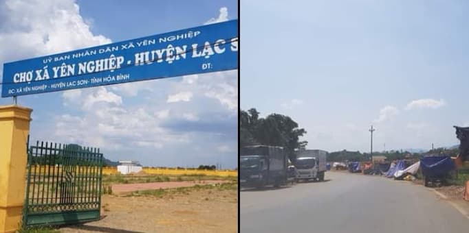 Hòa Bình: “Chợ mía” không chịu về nhà mới