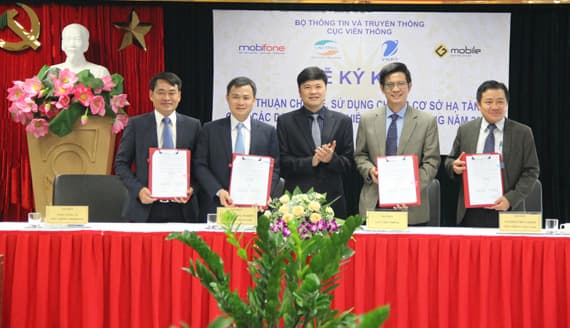 Các doanh nghiệp viễn thông thỏa thuận dùng chung trạm BTS