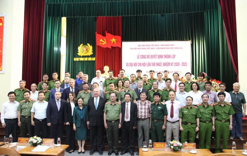 Công bố Quyết định thành lập và Đại hội lần thứ nhất Chi hội Hữu nghị Việt Nam - Liên bang Nga, Bộ Công an