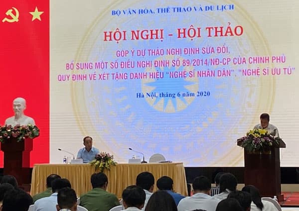 Góp ý dự thảo Nghị định về xét tặng danh hiệu Nghệ sĩ nhân dân, Nghệ sĩ ưu tú