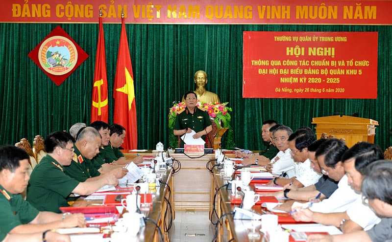 Thường vụ Quân ủy Trung ương thông qua công tác chuẩn bị và tổ chức Đại hội đại biểu Đảng bộ Quân khu 5