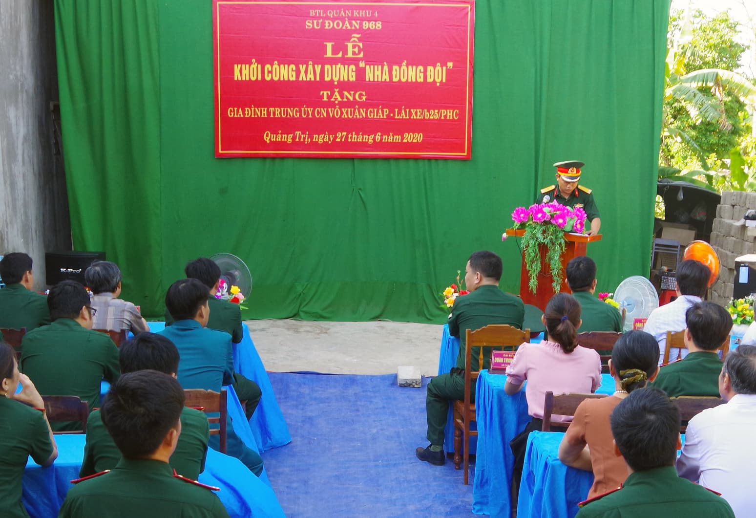 Sư đoàn 968 (Quân khu 4) khởi công xây dựng “Nhà đồng đội” năm 2020