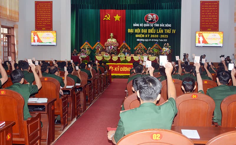 Đại hội đại biểu Đảng bộ Quân sự tỉnh Đắk Nông lần thứ IV, nhiệm kỳ 2020-2025