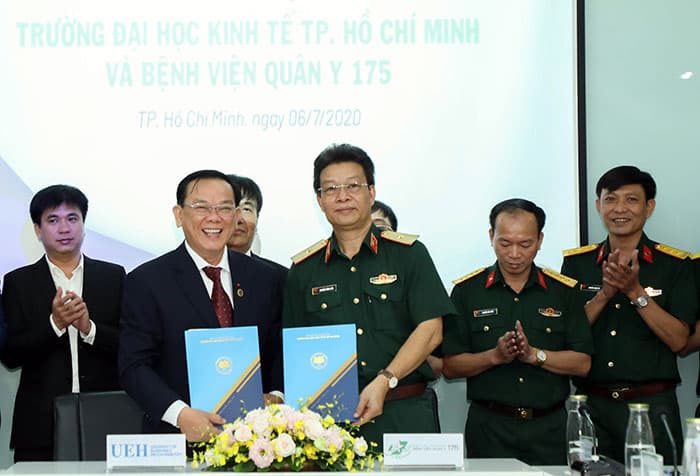 Bệnh viện Quân y 175 (Bộ Quốc phòng) và Trường Đại học Kinh tế TP Hồ Chí Minh ký kết hợp tác toàn diện