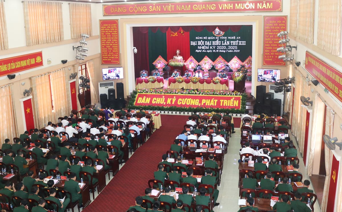 Đảng bộ Quân sự tỉnh Nghệ An tổ chức Đại hội đại biểu nhiệm kỳ 2020-2025