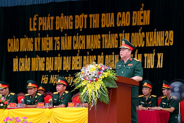 Phát động phong trào thi đua cao điểm chào mừng Đại hội Đảng bộ Quân đội lần thứ XI