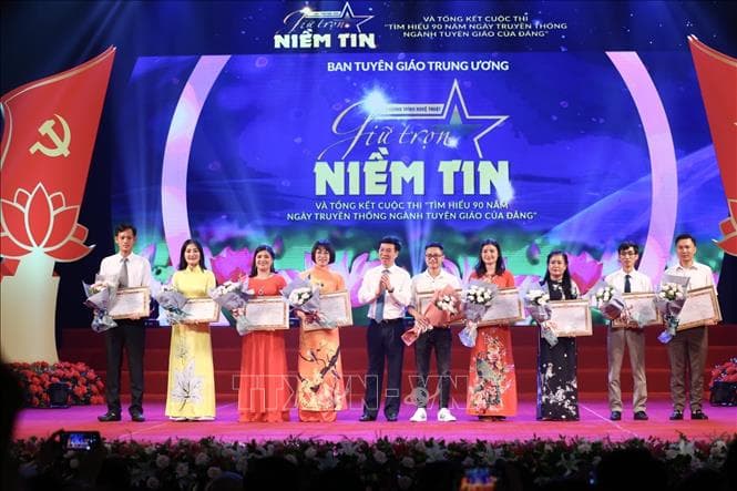 Tổng kết, trao giải Cuộc thi “Tìm hiểu 90 năm Ngày truyền thống ngành Tuyên giáo của Đảng”