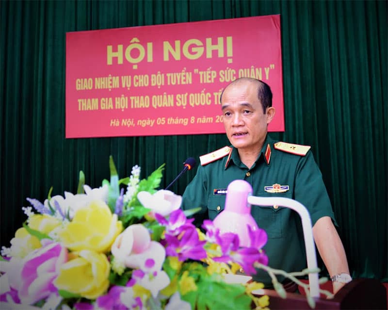 Tổng cục Hậu cần giao nhiệm vụ cho đội tuyển tham dự Hội thao Quân sự quốc tế